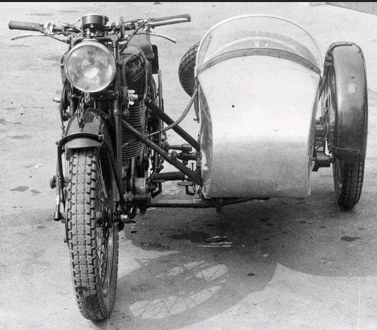 Photo of motocycle sidecar believed to be ISDT 1938