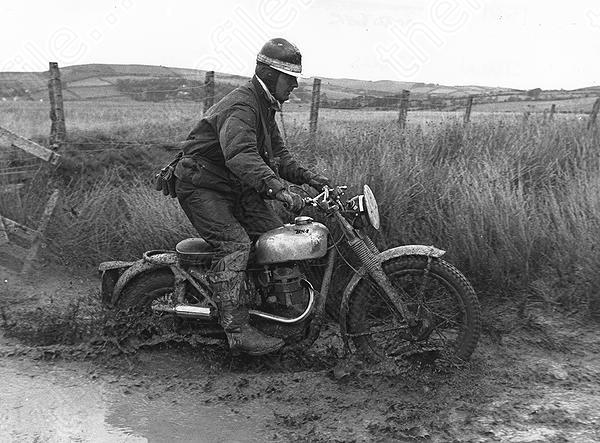1961 ISDT- John Harris on a 250cc BSA he won a Gold medal