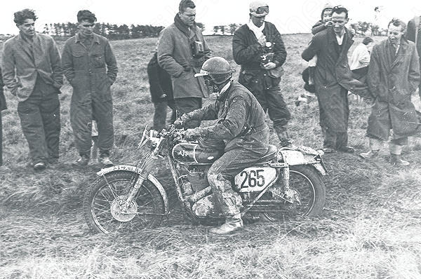 1961 ISDT Tim Gibbes on a 347 AJS
