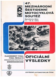 imagee - cover of official results report ISDT 1972