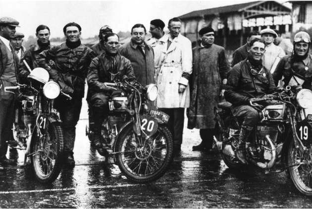 Photo - Sinistra, Grana, Maffeis, Gilera ISDT 1931