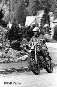 New York rider Bren Moran during the Czechoslovakian ISDT 1972