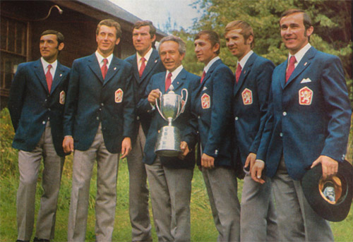 Photo of Czechoslovakian Trophy Team who won the ISDT 1973