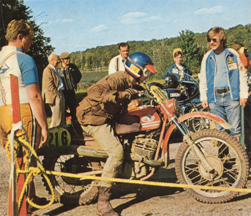 Photo of #216 Petr Camus of the victorious Czech Trophy Team ISDT 1973