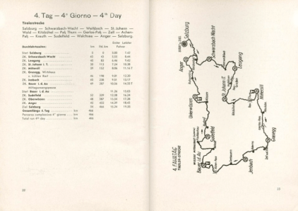 image - scanned map and checkpoint details for day 4 ISDT 1939