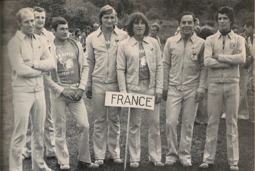 Photo of French Team at ISDT 1973