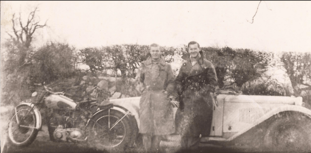 Mark Steven's dad with his ex Fred Rist works ISDT BSA Gold Star  along with his friend George with his own Riley 'Gamecock'