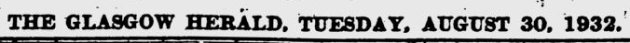 Glasgow Herald-banner 19320830