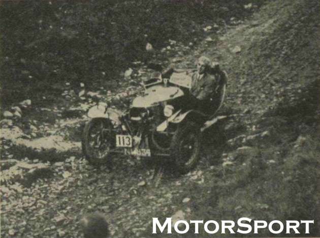 Photo - G H Goodall with Morgan ISDT 1926