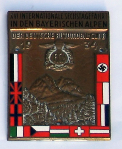 Photo - Competitors commemorative award ISDT 1934 (Courtesy Kershaw Family Collection)