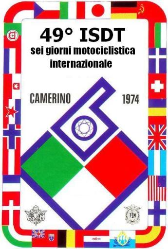 Photo - official event logo ISDT 1974