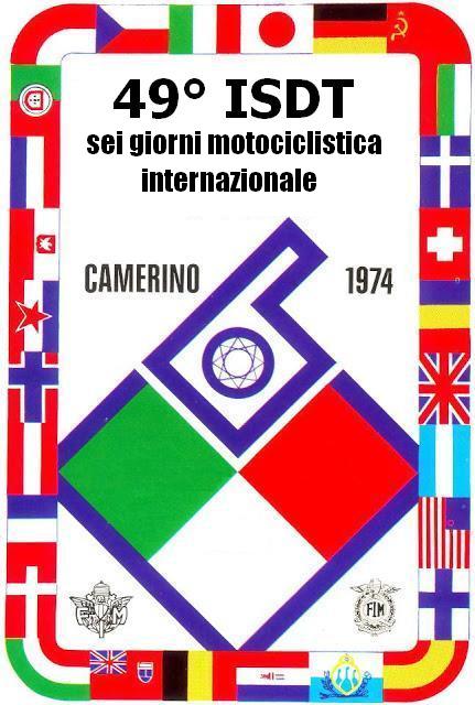 Photo - official event logo ISDT 1974