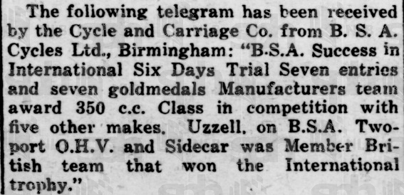 image - scanned article The Singapore Free Press and Mercantile Advertiser , 3 October 1928, Page 5 OSDT 1928