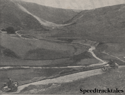 Photo H J Flook (596cc Norton Sc) leading AC Kelly (596cc Norton Sc) ISDT 1937