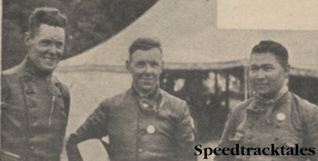 Photo - the winning dutch Vase team J Moejes A P van Hamersveld and G Bakker Shut ISDT 1937