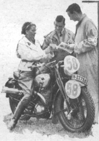 Photo of #59 Ilse Thouret 245cc DKW the German lady entrant