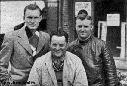 Photo - Czechoslovakia Trophy Team l-r F Juhan, A Vitvar and V Stanislav (All Jawas) ISDT 1937 (Speedtracktales collection)