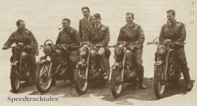 Photo - Great Britain's Team that won the International Trophy ISDT 1953