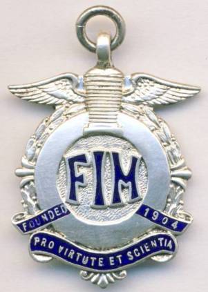 Silver Medal (front) of V Nedvidek ISDT 1963