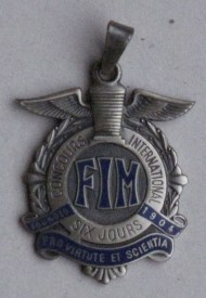 Dave Randall's Silver Medal ISDT 1973 ISDT Silver Medal