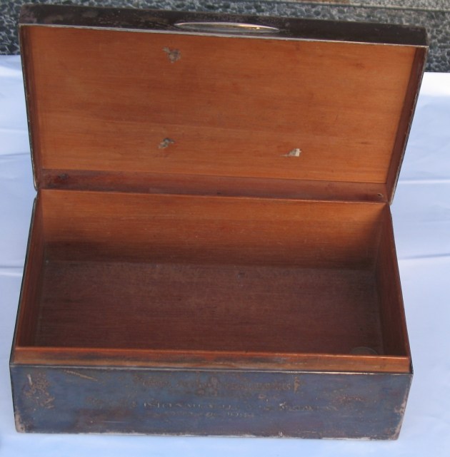 Photo - Silver Cigarette case awarded ISDT 1923 (Courtesy Kershaw Family Collection)