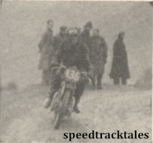 photo - #136 G Wolsey (498 Triumph), winner of a Gold Medal, shown on the Bwlch y Groes ISDT 1938 (Mortons Archive)