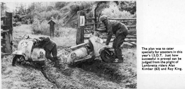 Lambrettas in deep ruts