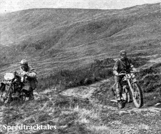 Photo - Waen y Gadfa, included on Thursday's run  C Merlo (Gilera) 