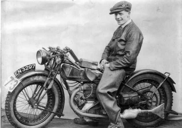 Photo of #73 H R 'Ginger' Lees in ISDT 1927