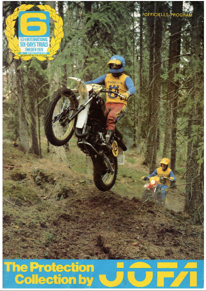 image - cover of official programme for the 53rd Edition of the ISDT being held in Sweden in 1978