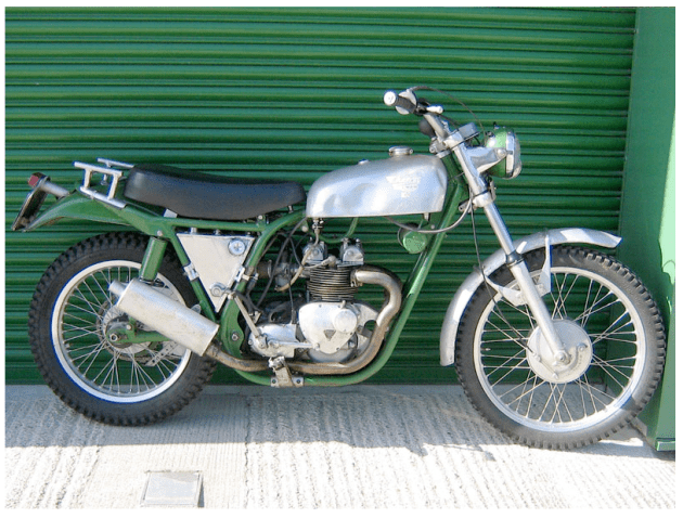 Image of restored Cheney Triumph ISDT 1968