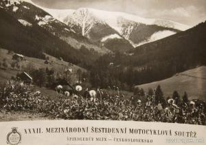 image - scanned postcard ISDT 1957