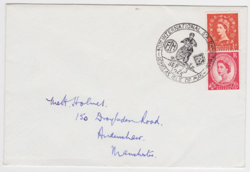Photo - Special ISDT franking mark by the IoM Post Office ISDT 1965