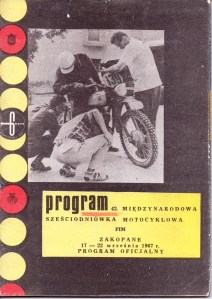 image - official programme cover 42nd ISDT 17 - 22 September 1967 Zakopane, Poland ( Courtesy Brian Catt)