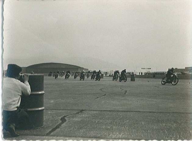 Photo - final speed test at Zeltweg ISDT 1960