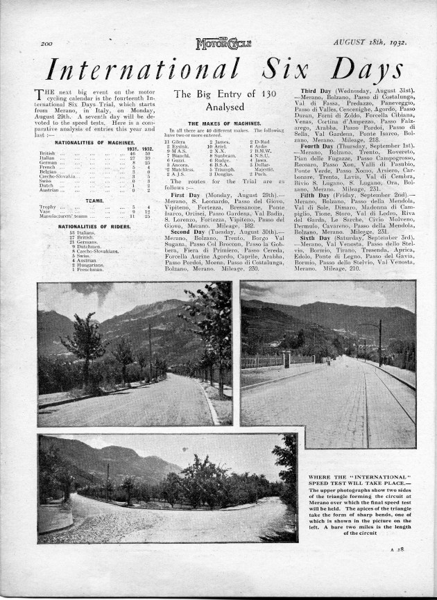 image of scanned preview from 'the Motor Cycle' 18 Aug 1932