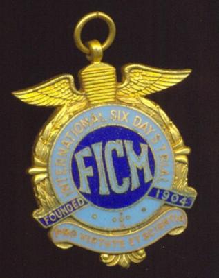 FICM gold medal (Front) for the ISDT - providence unknown