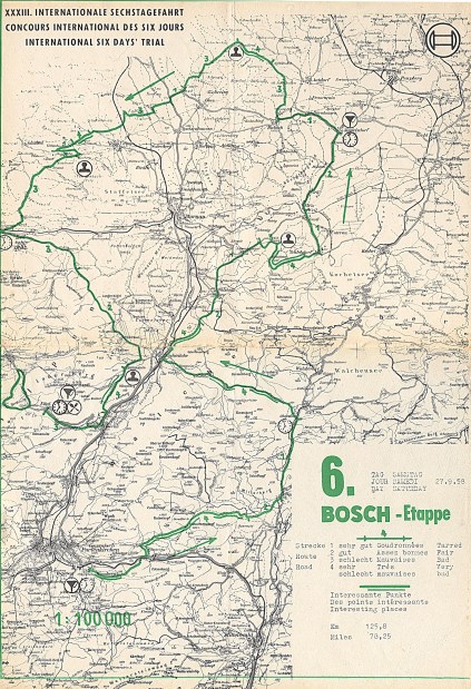 Image - scanned copy of course map Day 6 ISDT 1958 (Speedtracktales Archive)