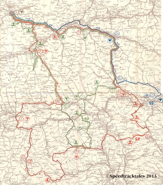 Image - scanned route map days 4-6 ISDT 1960