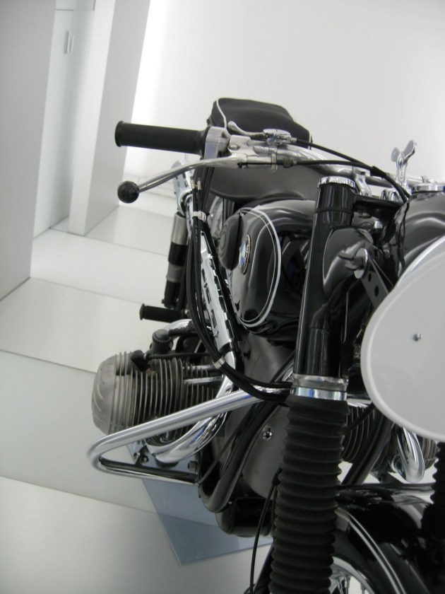 Photo - works German Trophy Team BMW 594cc R67/2 at the BMW Museum ISDT 1953 (courtesy weissundblau blog)