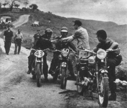 Welsh 3 Day Trial 1958 - Timecheck at Cefn Gare