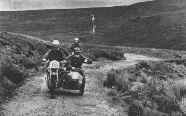 Welsh Two Day Trial 1958 - near Esgair Gelli check