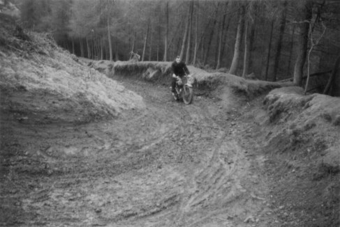 Motorcycle on Allt y Badi c 1930 Image