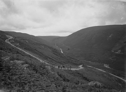 Motorcycle racing on old Rhayader Road Image
