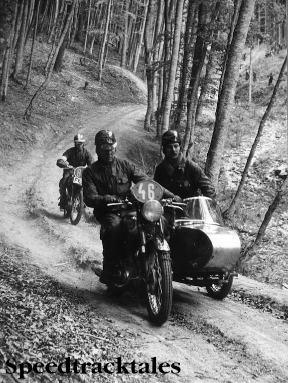 Photo – #46 Reg Wagger in BSA 650cc Gold Flash with sidecar ISDT 1953 (Images STT Archive / Geoff Wagger)