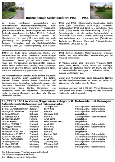 image of front of Rainer's History of the ISDT Sidecar scene 1951 - 1956