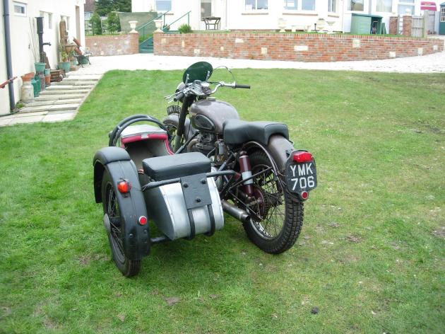 Photo - 1953 Royal Enfield 700cc Meteor Trials Combination Brian Nash rode in the ISDT 1955