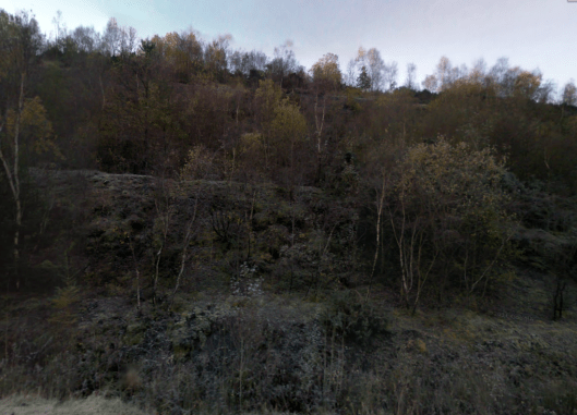 Photo - From the bottom of the A465 cutting near Cefn Rhigos the on route Day 1 ISDT 1938 (Google Streetview)