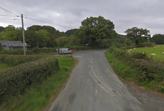 Photo - Bont Fawr checkpoint on route Day 1 ISDT 1938 (Google Streetview)