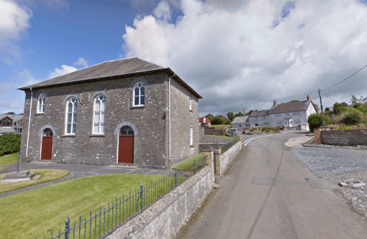 Photo - The chapel at Capel Iwan ( Ifan) on route Day 2 ISDT 1938 (Google Streetview)